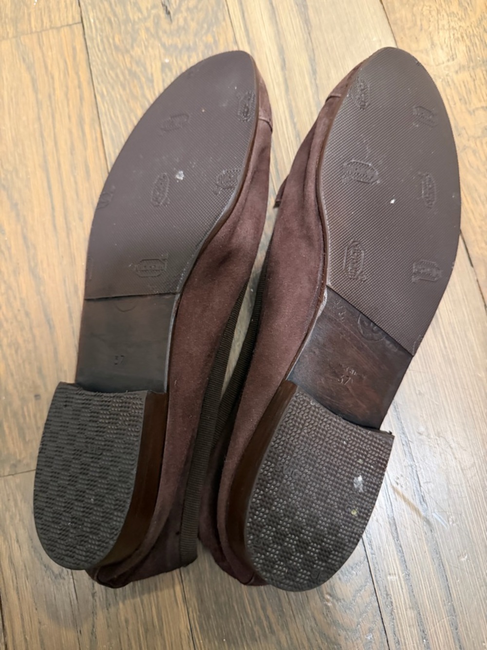 CHANEL Brown Suede Ballet Flats - Picture 4 of 5
